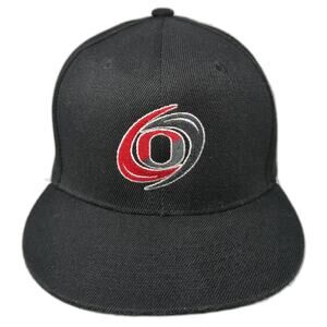 O Hurricanes Snapback Cap Black One Size Adjustable Embroidered Direct Caps